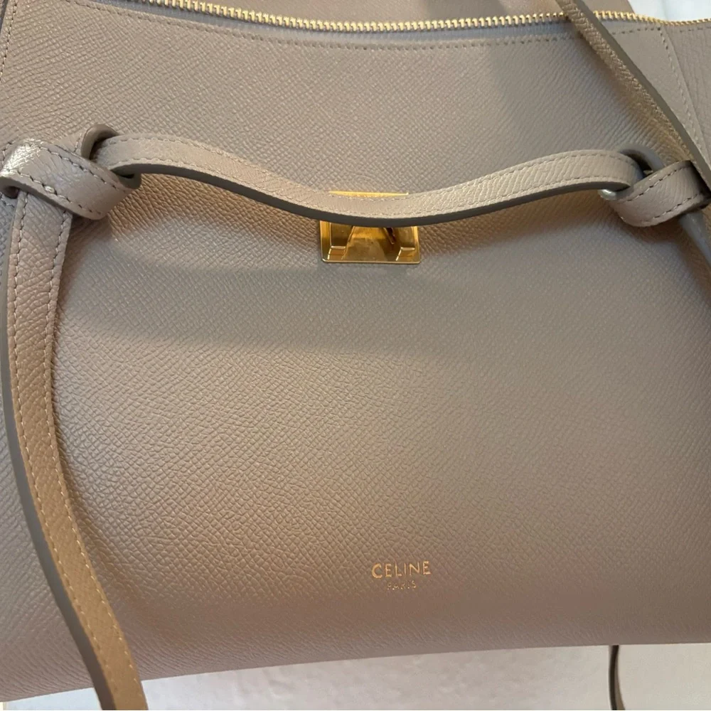 Celine Cream Crossbody Bag with Gold Hardware - Picture 5 of 5